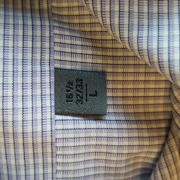 Calvin Klein Button Down Dress Shirt Size 16.5 32/33 Cotton - Picture 4 of 6